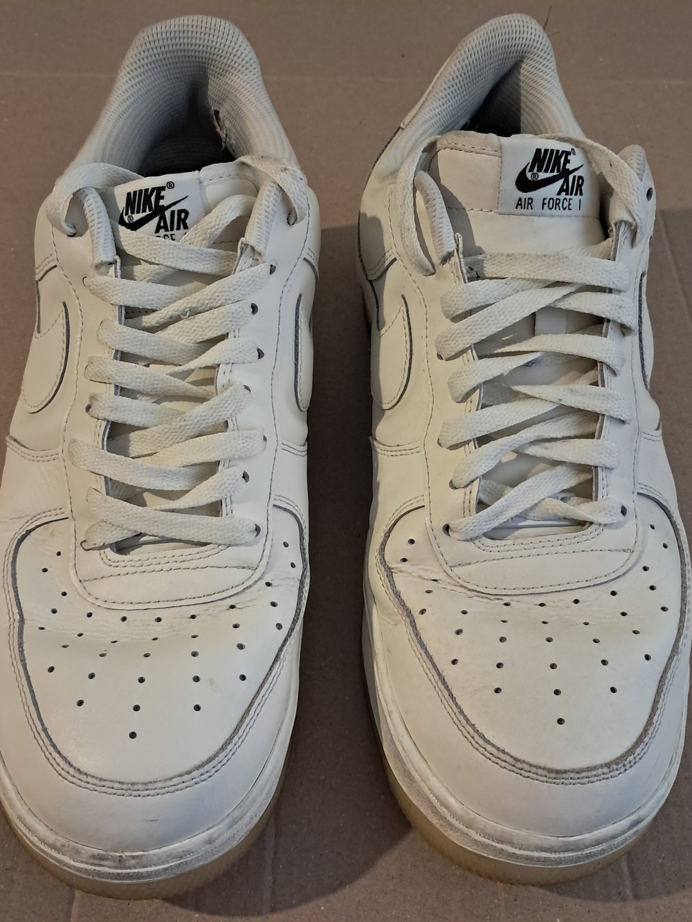Nike White Low-Top Leather Sneakers
